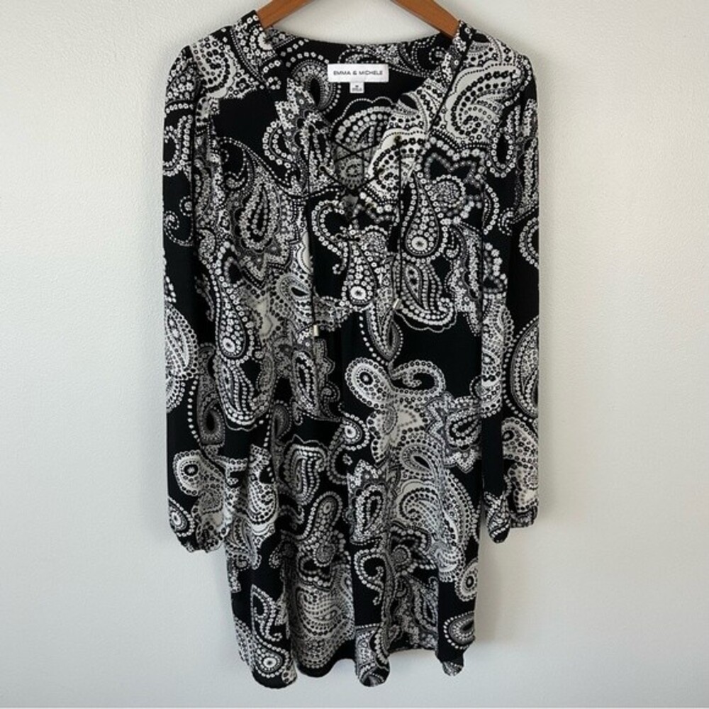 Emma & Michelle Boho Paisley Dress Size Medium Party Summer Chic